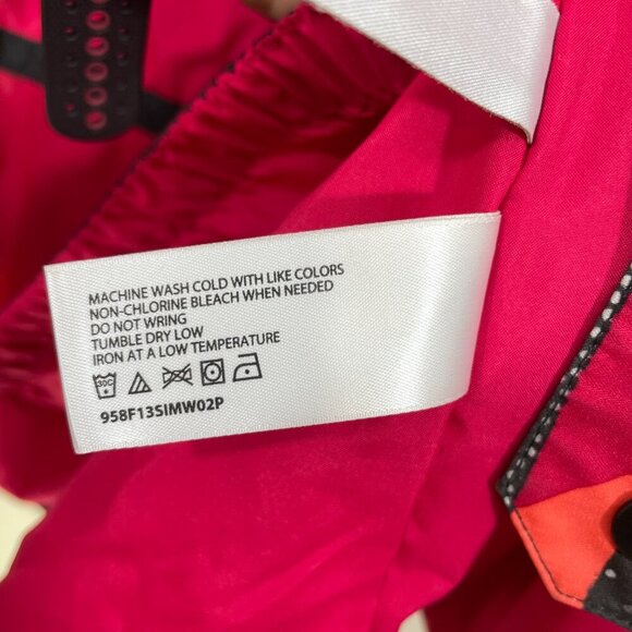 SIMS Women’s Size L Snowboard Jacket Pink‎ Brown Geometric Zip Snap Button I - Picture 9 of 9